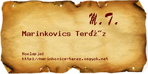 Marinkovics Teréz névjegykártya
