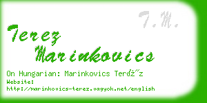 terez marinkovics business card